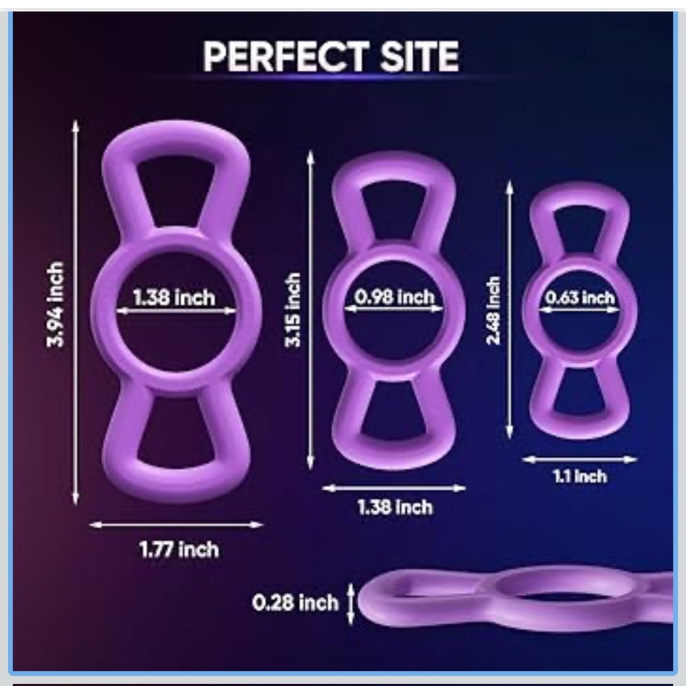 Purple Resistance Bands Set